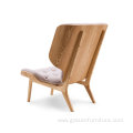 Mammoth chair bentwood high back wing chair